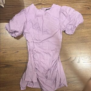 Lavender Puff Sleeve Dress